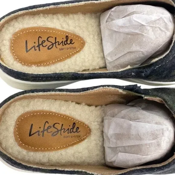 LifeStride Women's Nomad Fur Lined Mule Sneaker Camo Women's 8 Wide - Picture 7 of 10